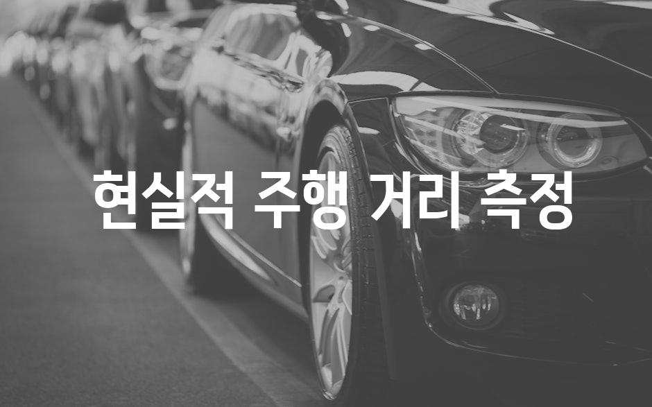  현실적 주행 거리 측정