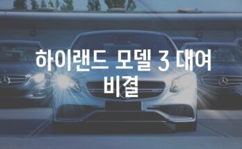 테슬라 모델 3 하이랜드 즉시 대여| 가이드 및 팁