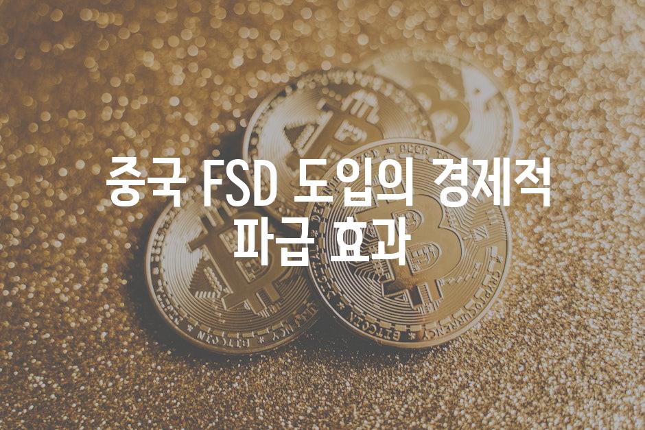  중국 FSD 도입의 경제적 파급 효과