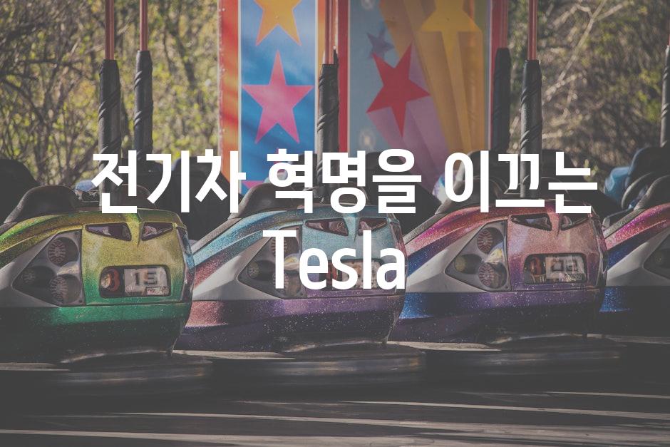  전기차 혁명을 이끄는 Tesla