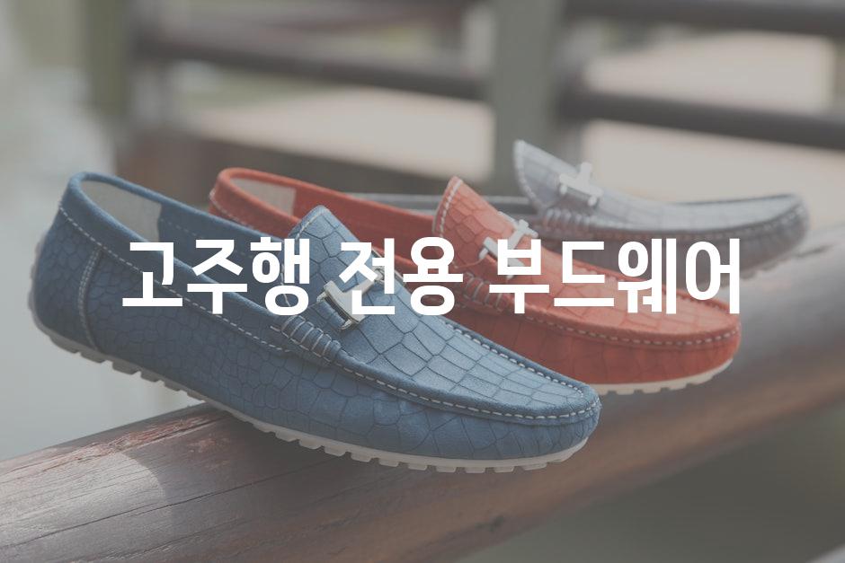  고주행 전용 부드웨어