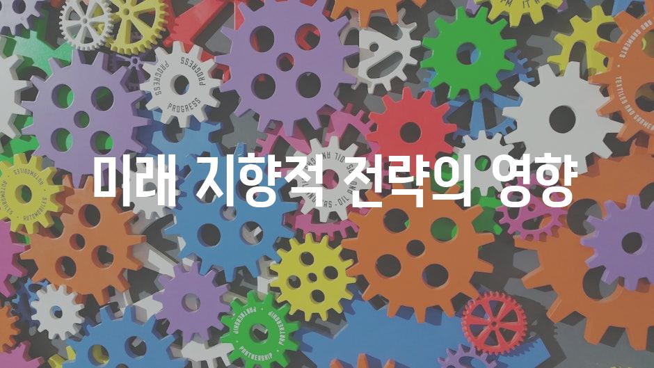  미래 지향적 전략의 영향