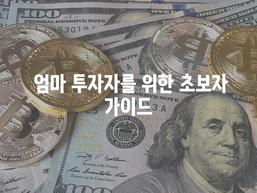  엄마 투자자를 위한 초보자 가이드