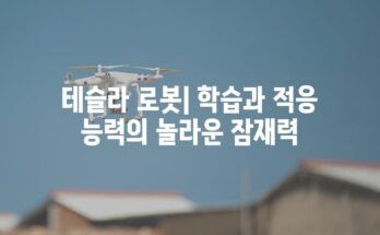 테슬라 로봇| 학습과 적응 능력의 놀라운 잠재력