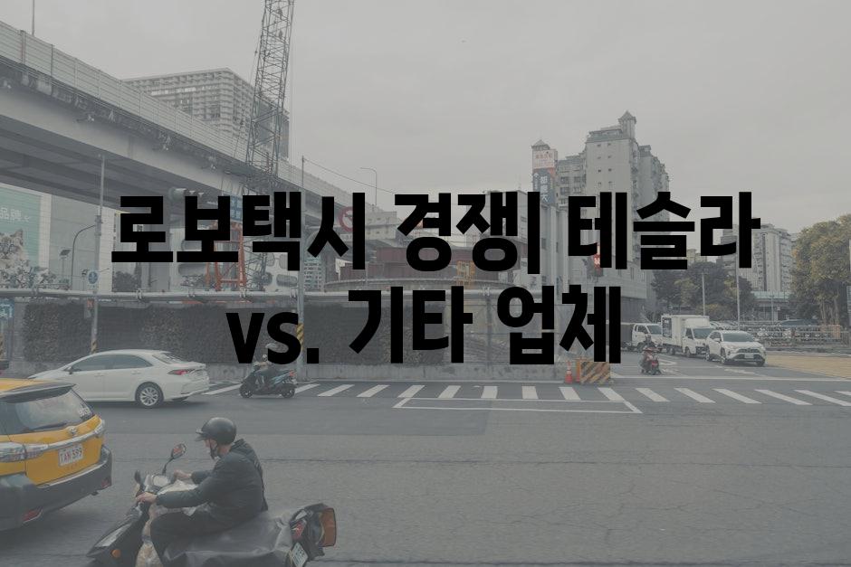  로보택시 경쟁| 테슬라 vs. 기타 업체