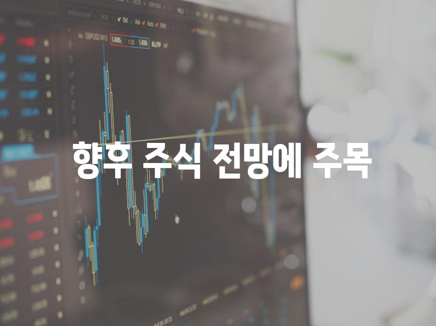  향후 주식 전망에 주목