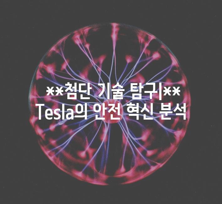  **첨단 기술 탐구|** Tesla의 안전 혁신 분석