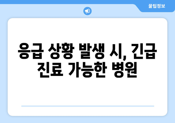 충청남도 금산군 군북면 일요일 휴일 공휴일 야간 진료병원 리스트