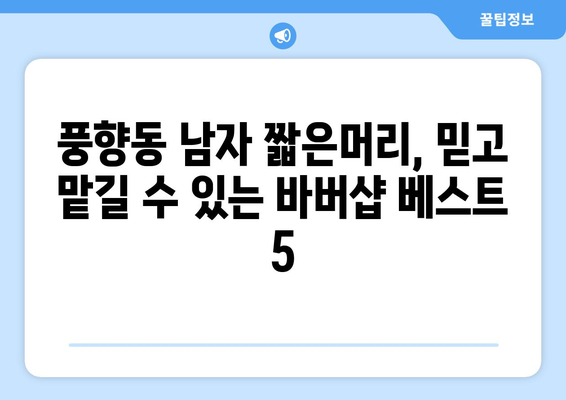 광주시 북구 풍향동 남자 짧은머리 바버샵 잘하는 곳 추천 TOP 5