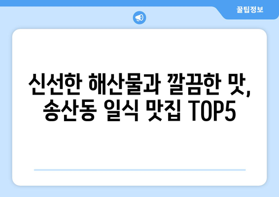 제주도 서귀포시 송산동 점심 맛집 추천 한식 중식 양식 일식 TOP5