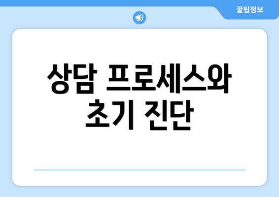 상담 프로세스와 초기 진단